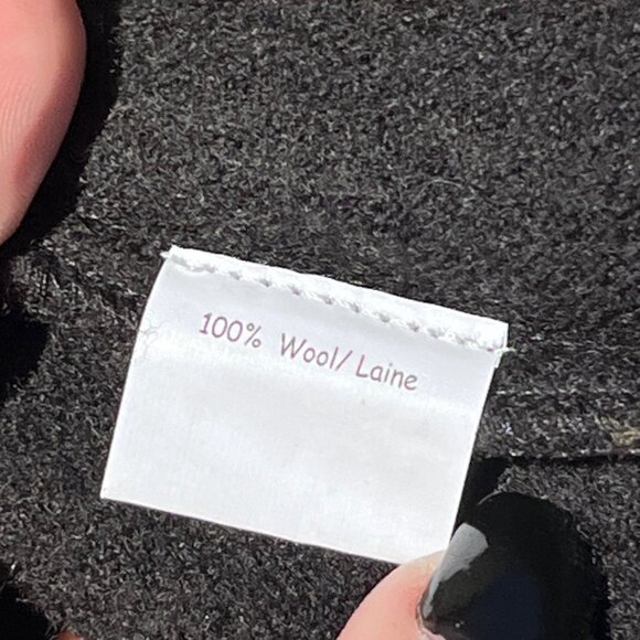 Vintage y2k CoVelo Green Fairy Cottagecore Art To Wear Boiled Wool Jacket Size M - Picture 8 of 9